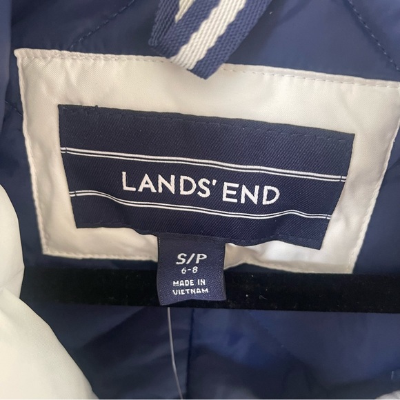 New Lands' End Women's Petite Expedition Down Winter Parka White S/P 6-8 - Picture 6 of 15